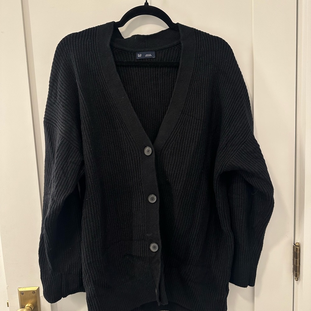 GAP Black Knit Cardigan